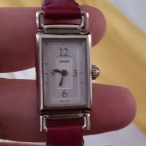 Leather coach watch